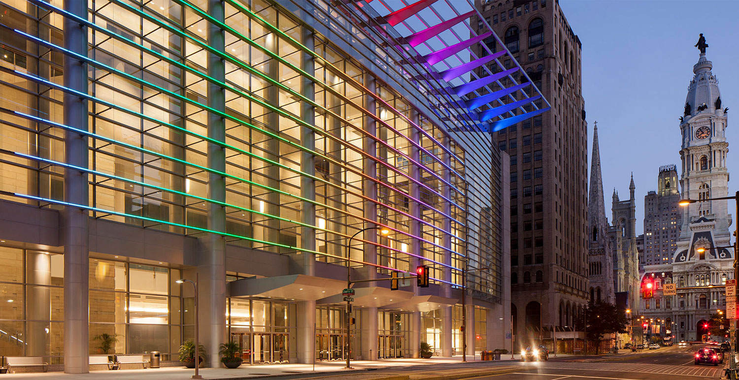 Exterior Photo of the Philadelphia Convention Center